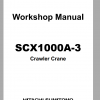 Hitachi Sumitomo Crawler Crane SCX1000A 3 WRHP90 EN 2016 Workshop Manual