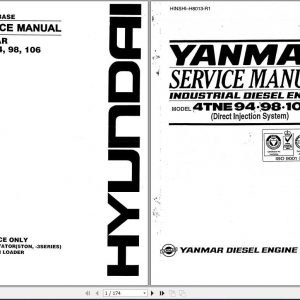 Huyndai Yanmar Engine 4TNE9498106 Service Manual 1