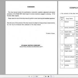 Hyundai D6B Engine Service Manual 1