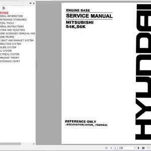Hyundai Excavator Mitsubishi S4KS6K Engine Service Manual 1