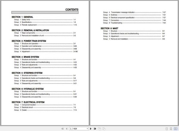 Hyundai Forklift 110D 7A 130D 7A 160D 7A Service Manual 1
