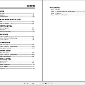 Hyundai Forklift 15DA 7E 18DA 7E 20DA 7E Service Manual 1