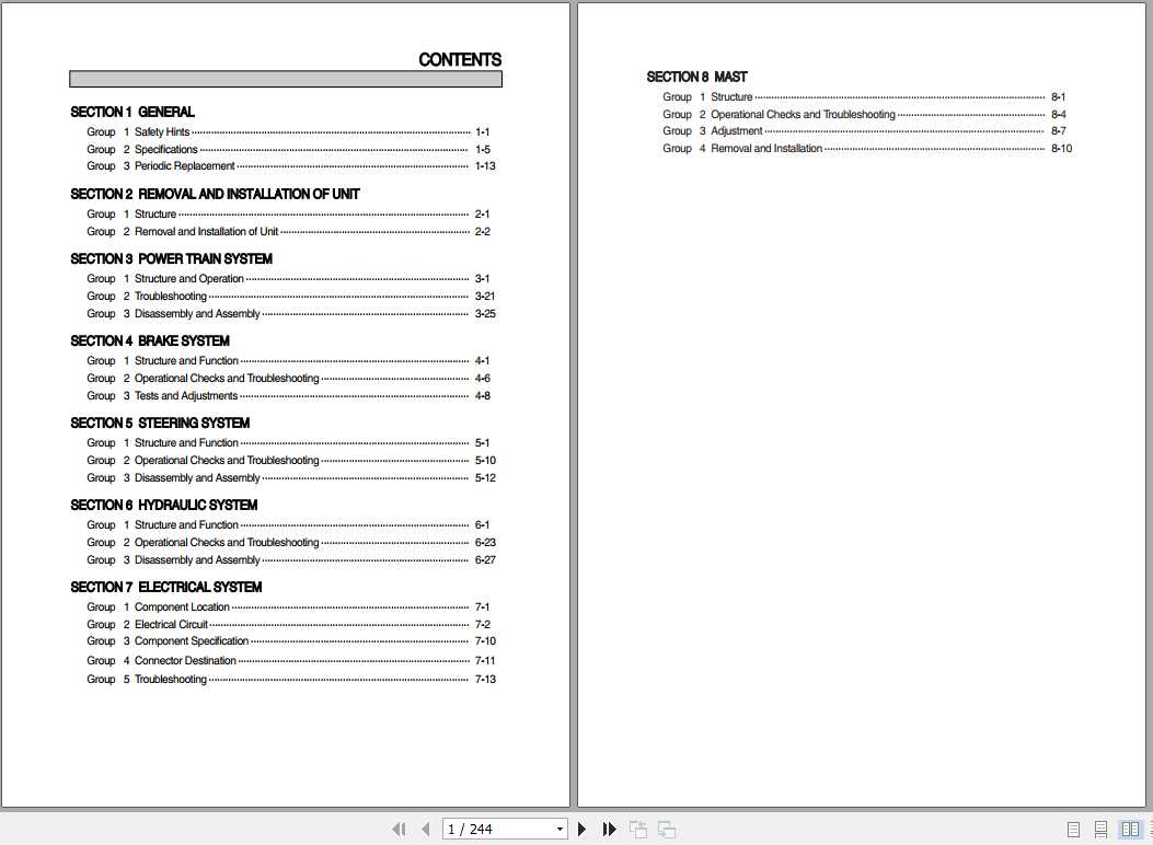 Hyundai Forklift 15DA 7E 18DA 7E 20DA 7E Service Manual 1