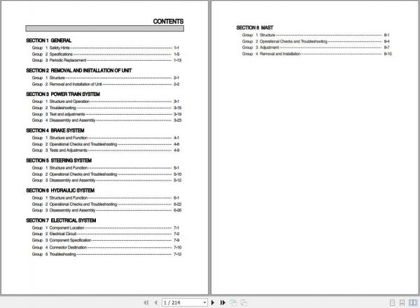 Hyundai Forklift 15LC 7A 18LC 7A 20LC 7A Service Manual 1