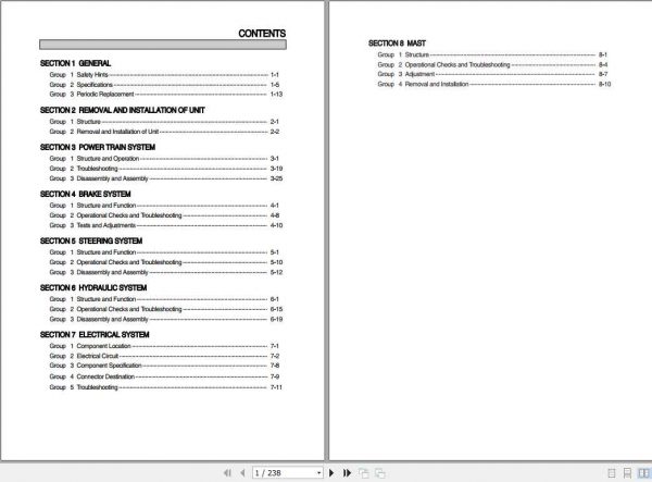 Hyundai Forklift 15LC 7M 18LC 7M 20LC 7M Service Manual 1
