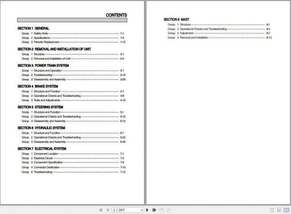 Hyundai Forklift 15LG 7M 18LG 7M 20LG 7M Service Manual 1