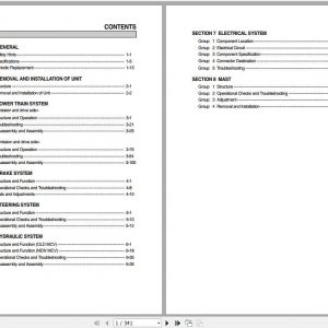 Hyundai Forklift 20D 7E 25D 7E 30D 7E 33D 7E Service Manual 1