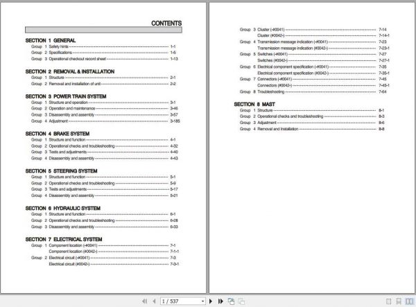 Hyundai Forklift 250D 9 Service Manual 2