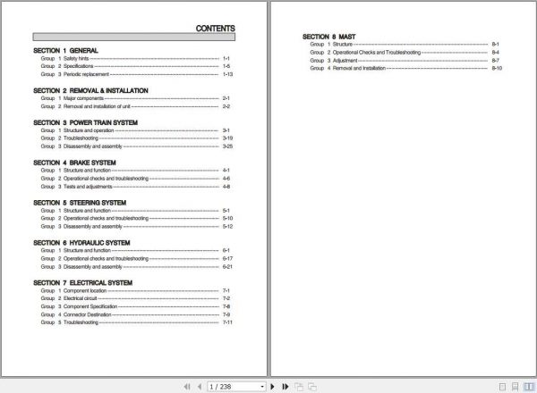 Hyundai Forklift 25LCGC 7S 30LCGC 7S Service Manual 1
