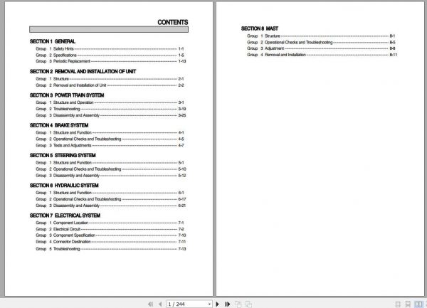 Hyundai Forklift 35DF 7 Service Manual 1