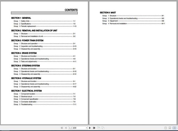 Hyundai Forklift 35L 7 40L 7 45L 7 Service Manual 1
