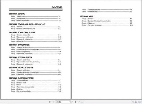 Hyundai Forklift 50D 9B 70D 9B Service Manual 2