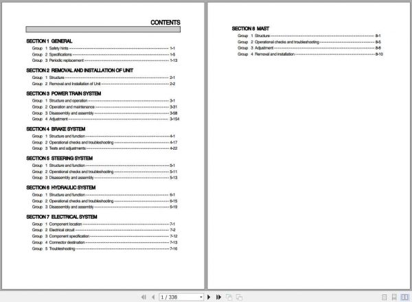 Hyundai Forklift 50DS 7E 60DS 7E 70DS 7E Service Manual 1