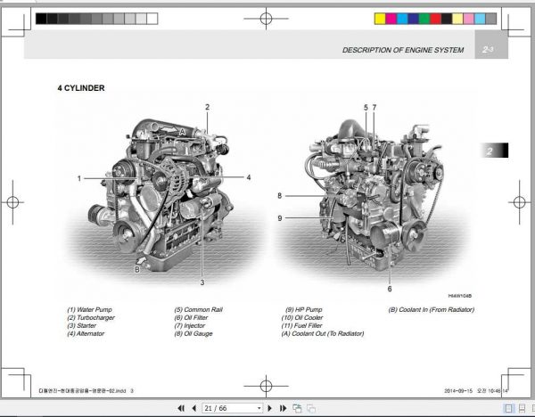 Hyundai Forklift Daedong 3F183T Engine Operation Manual 2