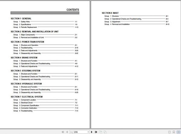 Hyundai Forklift HDF35 3 HDF45 3 Service Manual 1