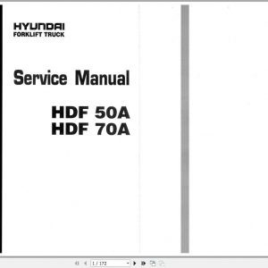 Hyundai Forklift HDF 50 70A Service Manual 1