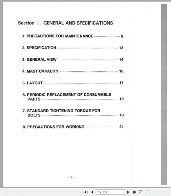 Hyundai Forklift HDF 50 70A Service Manual 2