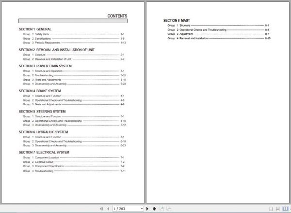Hyundai Forklift HLF15 3 HLF18C 3 Service Manual 1