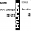 Hyundai Forklift Truck HBF20II 25II Parts ManualENKO 1