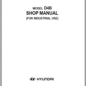 Hyundai Model D4B Engine Shop Manual 1