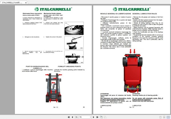 ITALCARRELLI Forklift C40H S Diesel Original Instructions 3