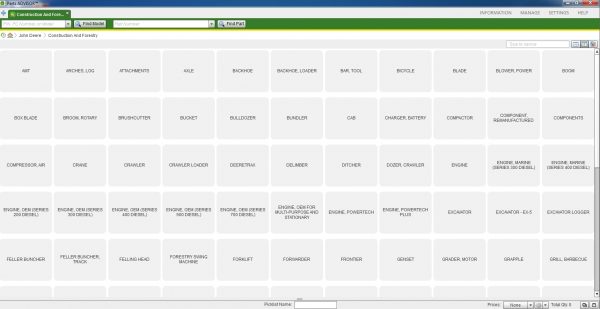 John Deere Hitachi Parts ADVISOR 12