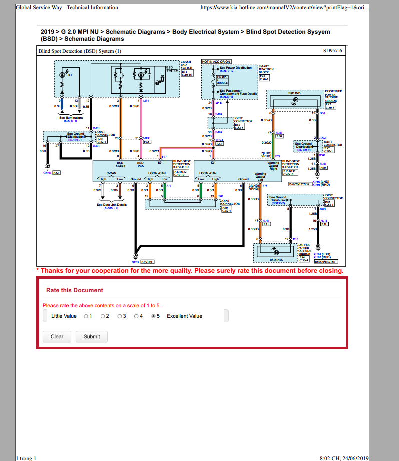 Kia Cerato 2019 G 20 Wiring Diagram 1