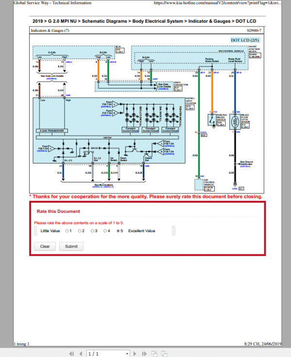 Kia Cerato 2019 G 20 Wiring Diagram 2