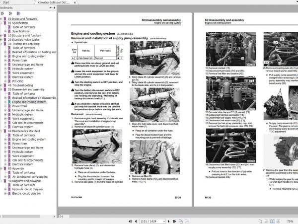 Komatsu Bulldozer D61EX 23M0 KEBM601001 SHOP MANUAL2016 2