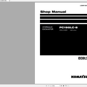 Komatsu Hydraulic Excavator PC195LC 8 Shop ManualLEBMP19800 1