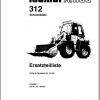 Kramer Wheel Loader 312 Spare Parts CatalogDe 1