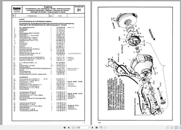 Kramer Wheel Loader 312 Spare Parts CatalogDe 2