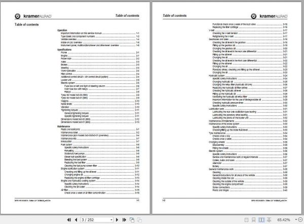 Kramer Wheel Loader 580 680 Service Manual 2