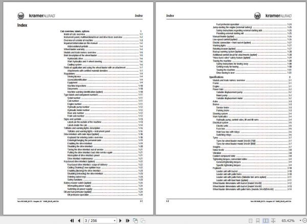 Kramer Wheel Loader 750 850 Service Manual 2