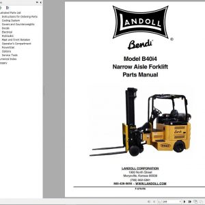Landoll Bendi Forklift Model B40i4 Parts Manual 1