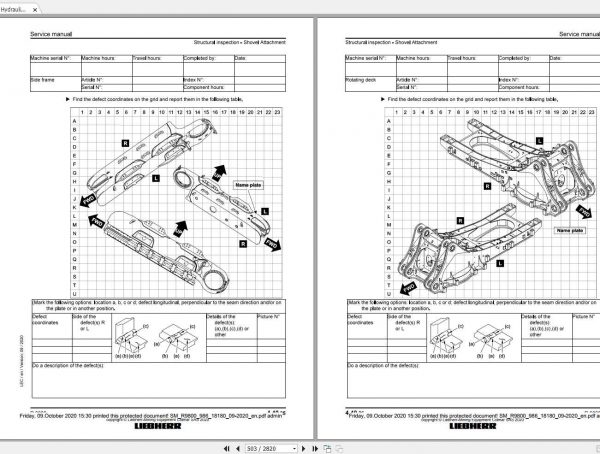 Liebherr Mining Hydraulic Excavator R9800 Type986 Service Manual09 2020 2