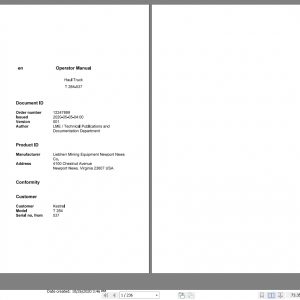 Liebherr Mining Truck Updated 102020 Operating Manual PDF 2