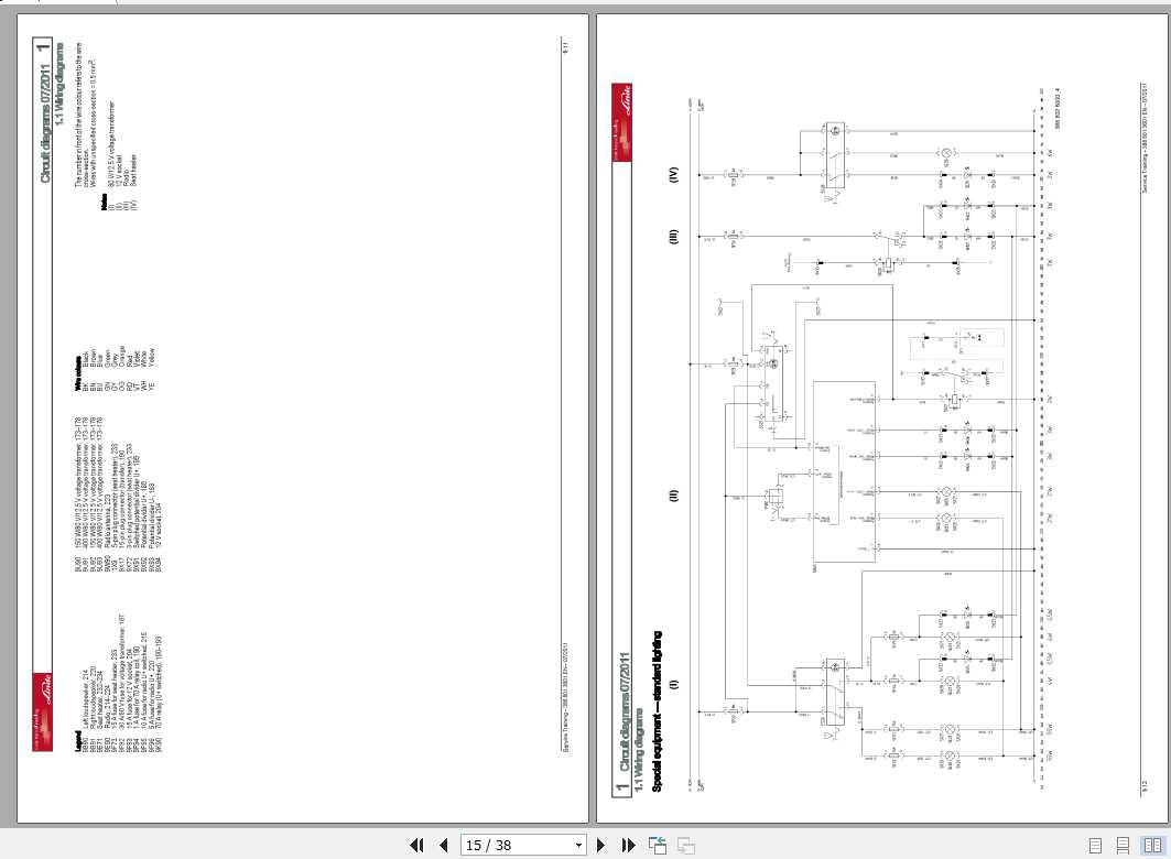 Linde Electric Forklift Truck E20 E25 E30 E35 Series 388 Circuit Diagrams