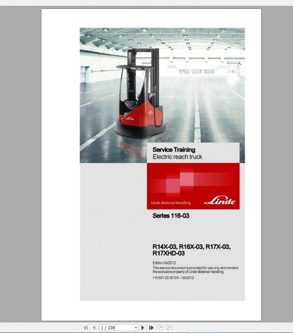 Linde Forklift 2020 608GB PDF Circuit Diagrams Service ManualENDE DVD 0 1