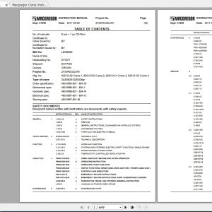 Macgregor Crane Instruction Manual 1