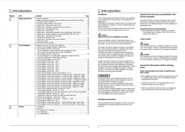 Manitou Air Heater Airtronic Airtronic M Repair Manual647406EN 2