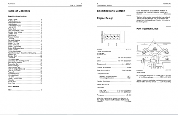 Manitou Engine 1104D Euro 3 80CV100CV Repair Manual647016EN 2