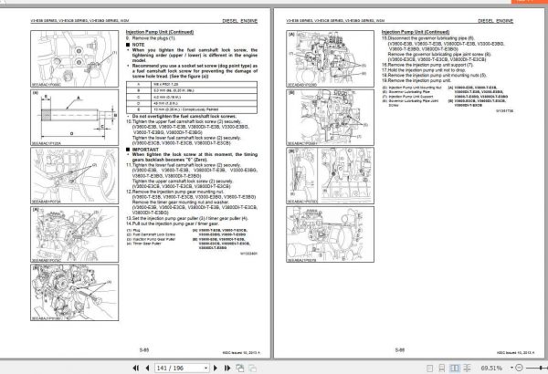 Manitou Engine V3600V Euro 3 Repair Manual647049EN100 3