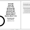 Manitou Excavators Loaders Service Manuals DVD 2020 2