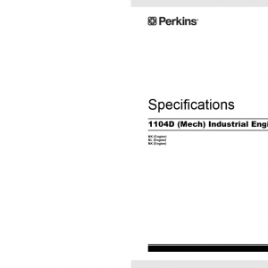Manitou Industrial Engine 1104DMech Repair ManualKENR6245 1