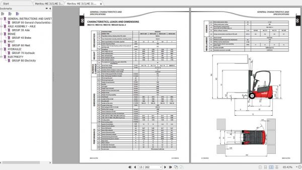 Manitou ME 315ME 316ME 318ME 320 Repair Manual 1