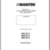 Manitou MSI 20G 25G 30G Repair Manual547774EN 1