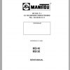 Manitou MSI 40 MSI 50 Repair Manual547783EN 1