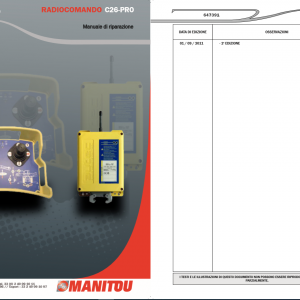 Manitou Radio Control C26 Pro Repair Manual647391FR 1