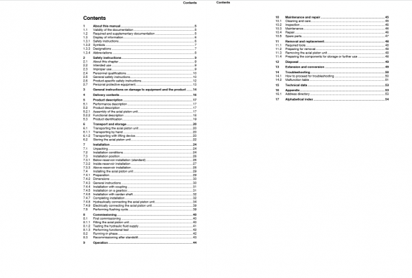 Manitou Service Pump Series 10 Repair Manual647525EN 2
